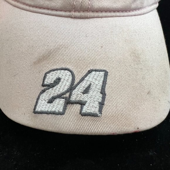 Jeff Gordon 24 NASCAR Womens Nice Distressed Chase Tag Pink Adjustable - Picture 2 of 8